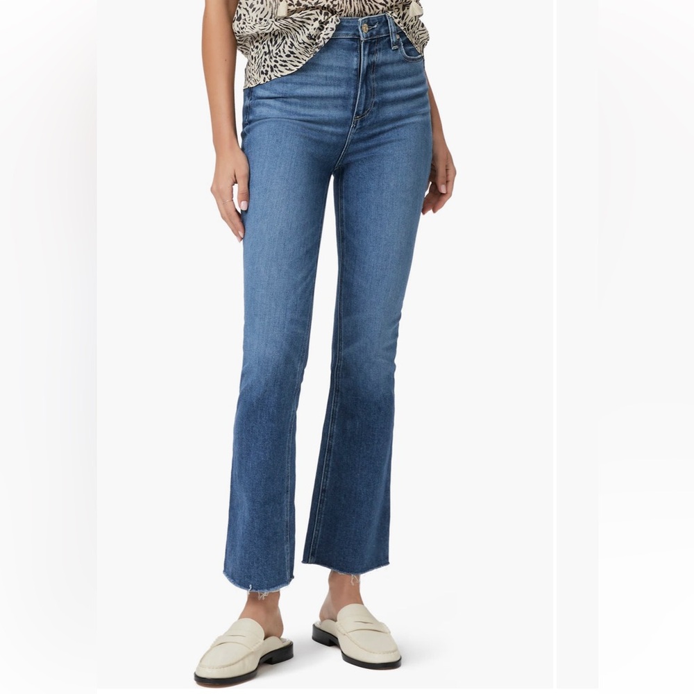 PAIGE High Rise Ankle Flare Jeans